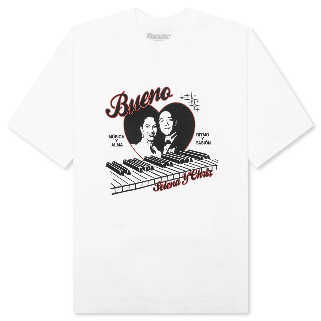 Selena y Chris S/S Tee - White