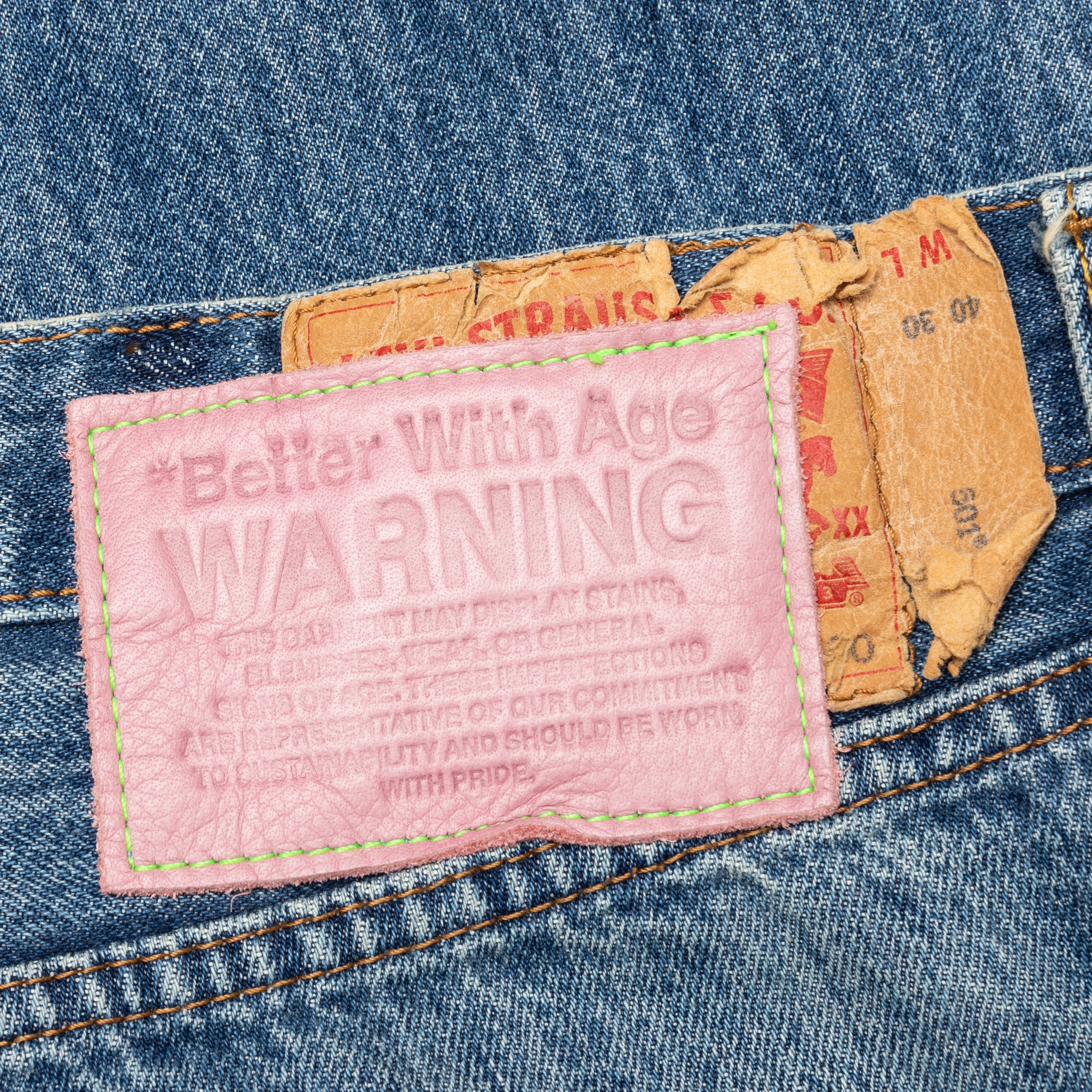 Denim Repair Pants - Indigo - Image 6