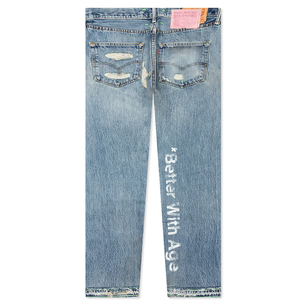 Denim Repair Pants - Indigo - Image 2