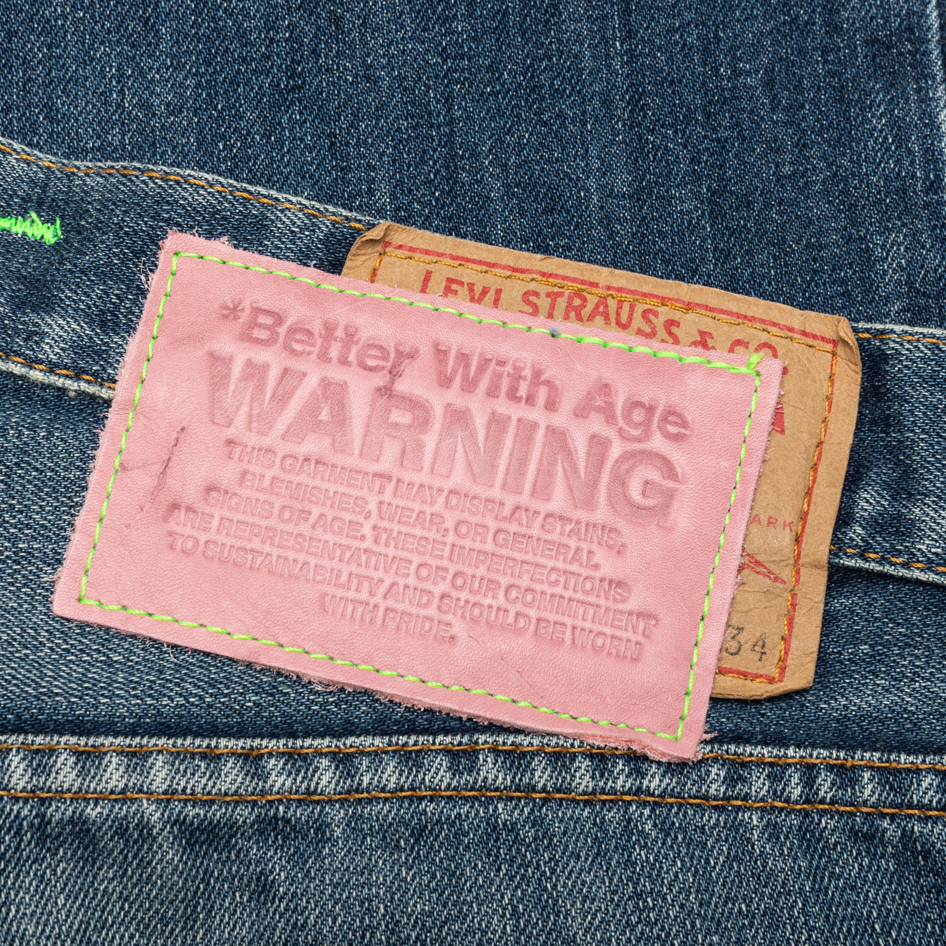 Denim Repair Pants - Indigo - Image 5