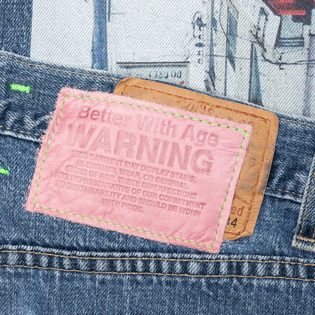 Tabloid Denim Pants - Indigo - Image 5