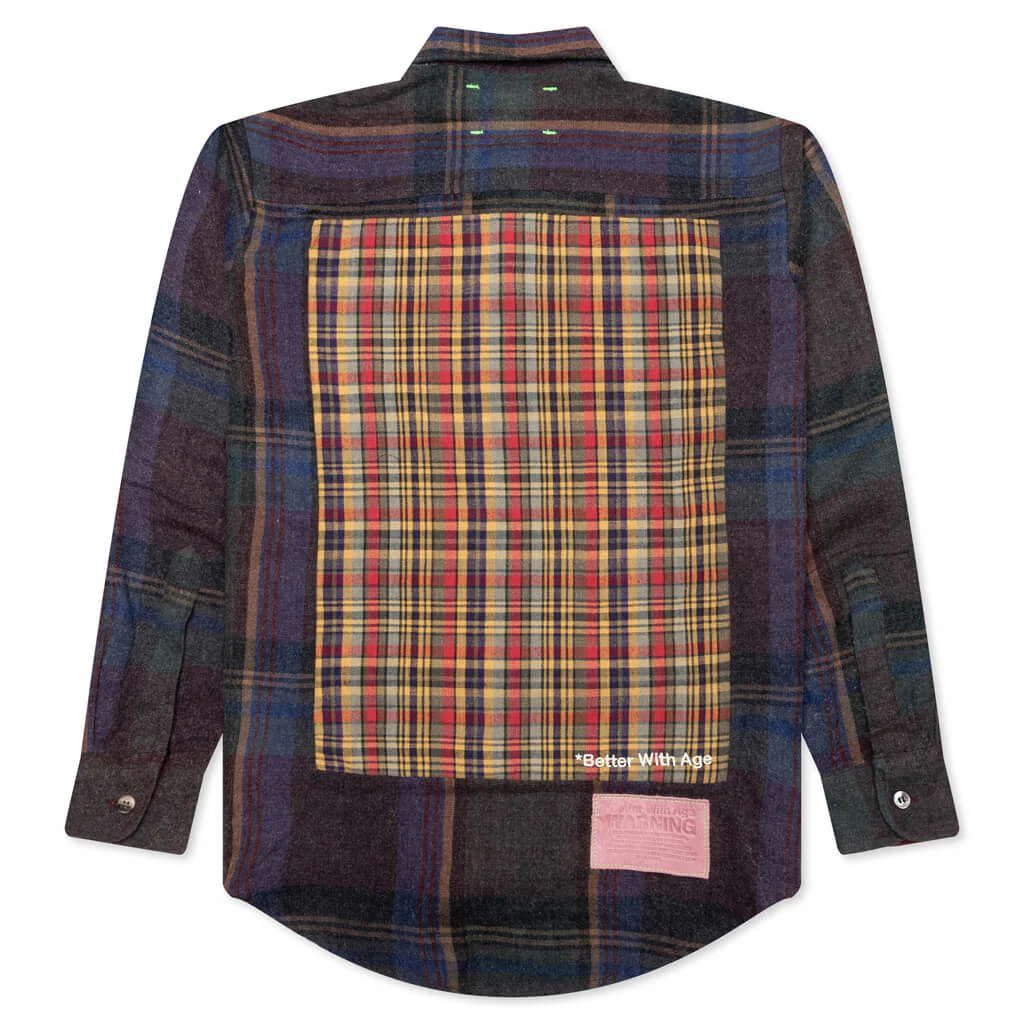 Re-Tartan Flannel Shirt - Multi - Image 2