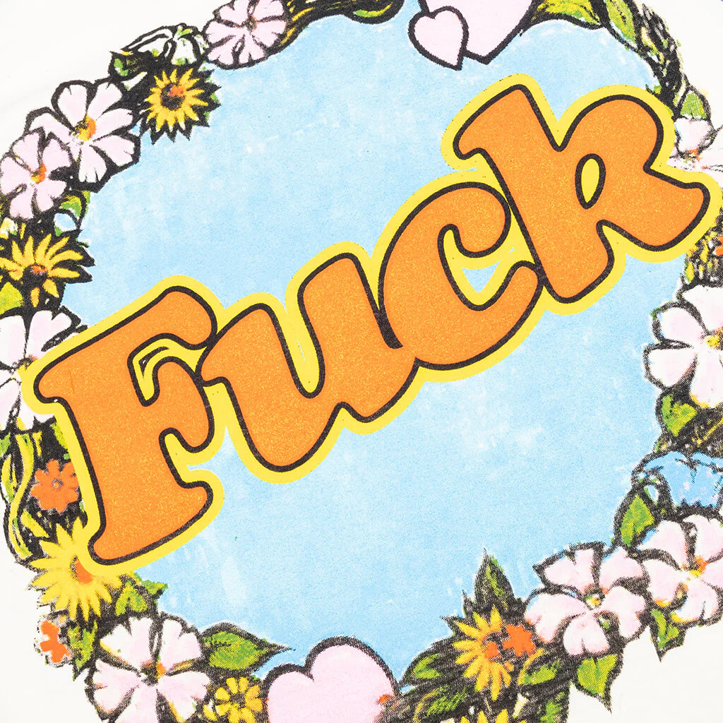 Shit Fuck Raglan Tee Shirt - Multi - Image 3