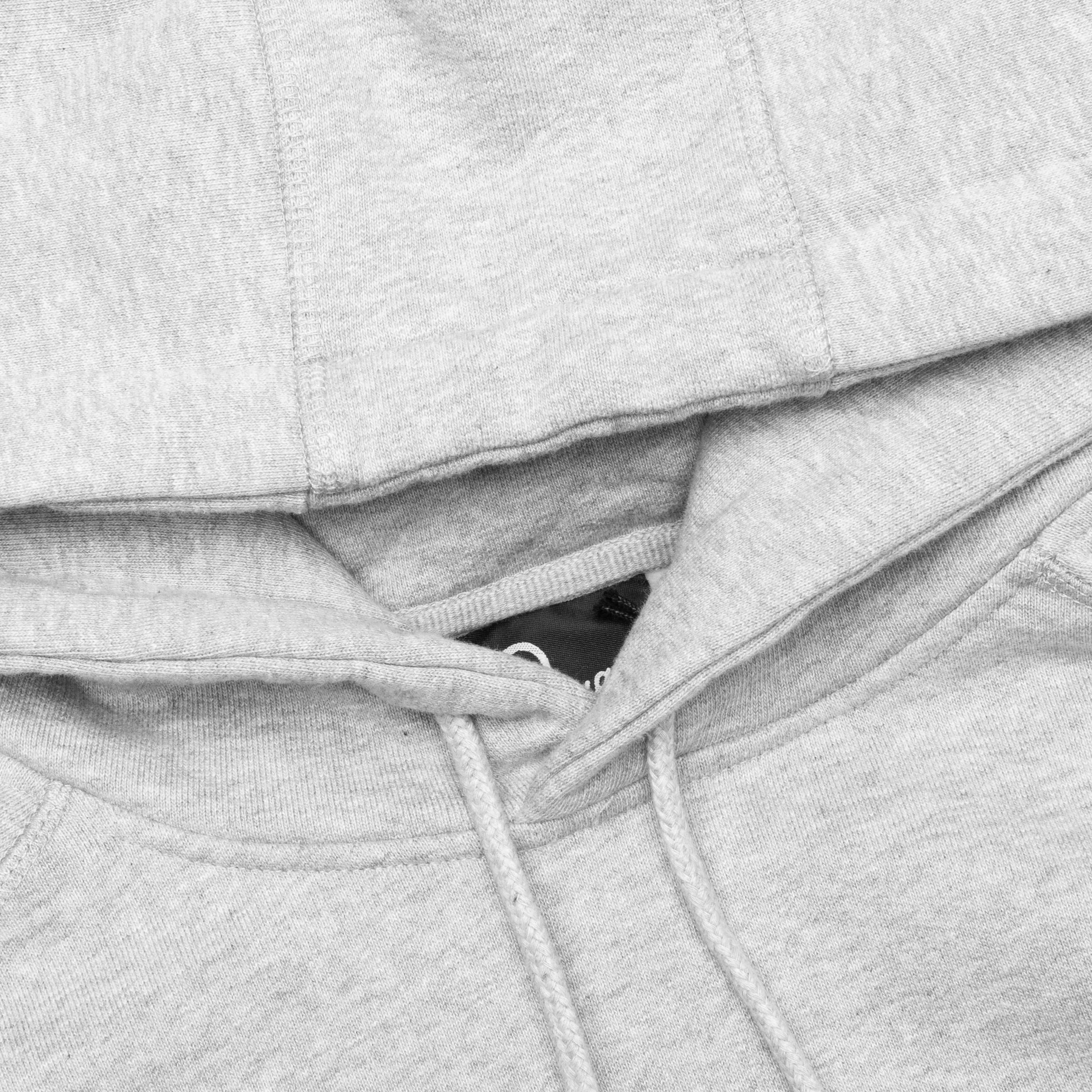 Blob Logo Hooded Sweatshirt - Heather Grey - Image 3