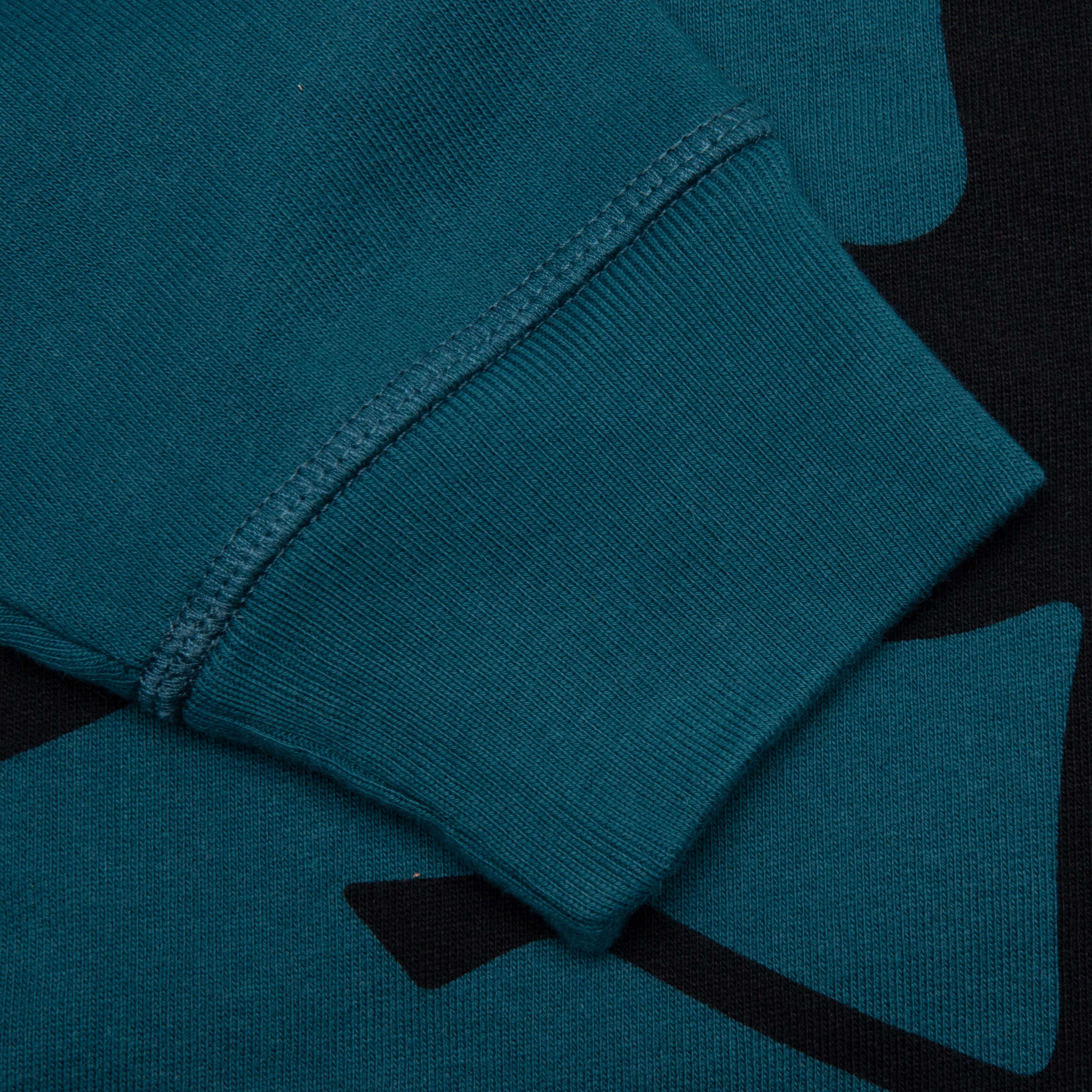 Clipped Wings Hooded Sweatshirt - Deep Sea Green - Image 4