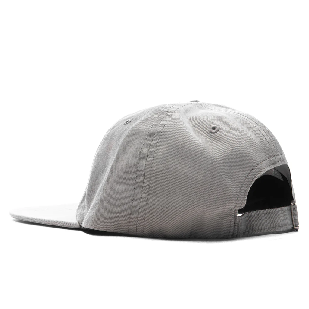 Crow Logo 6 Panel Hat - Grey - Image 4