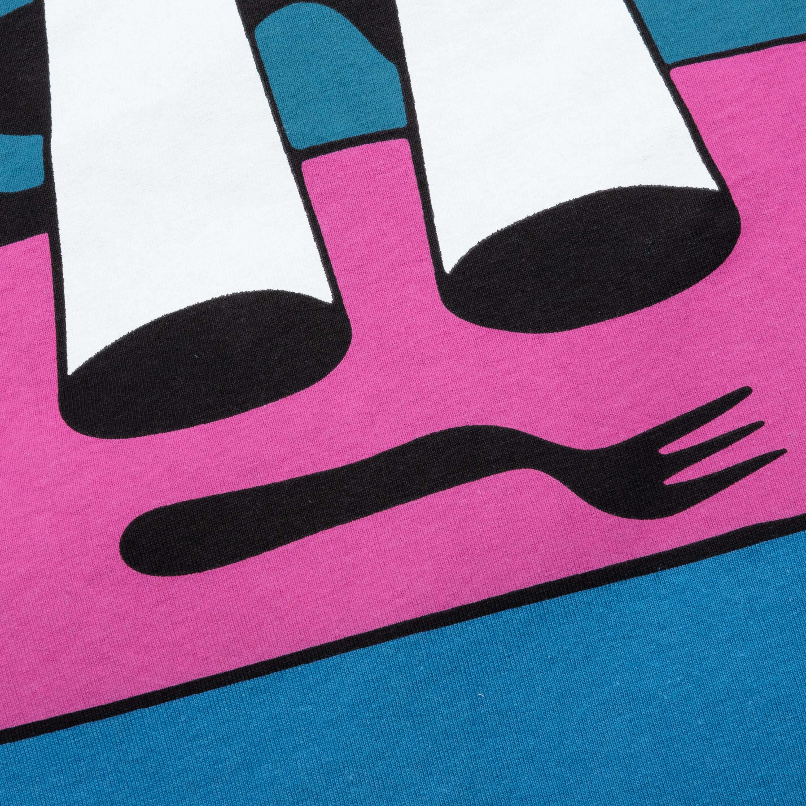 Fucking Fork T-Shirt - Slate Blue - Image 5