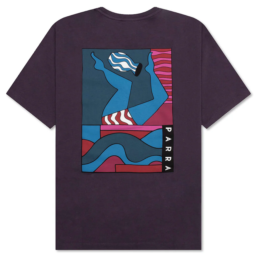 Kick the Vase T-Shirt - Aubergine - Image 2