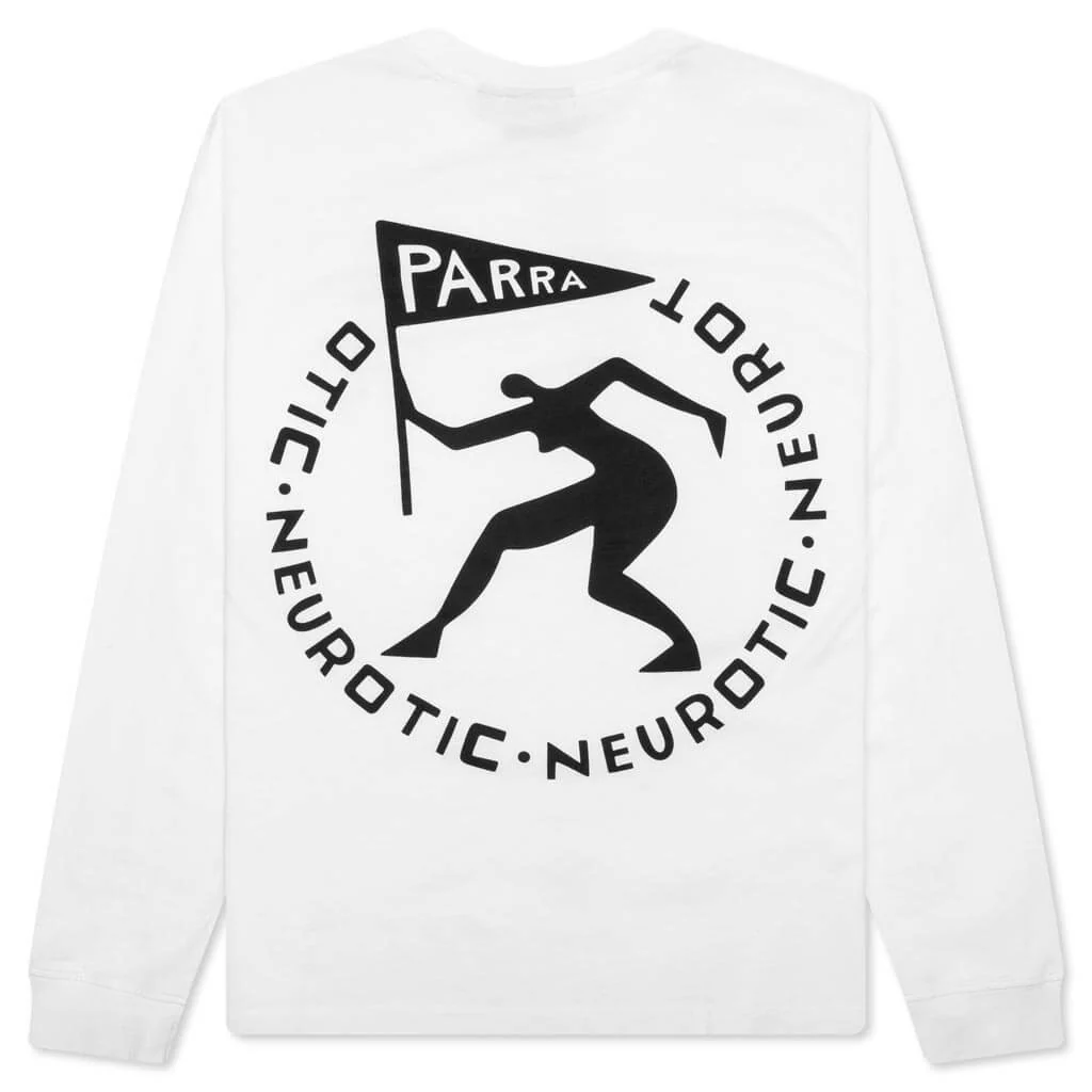 Neurotic Flag Long Sleeve T-Shirt - White - Image 2