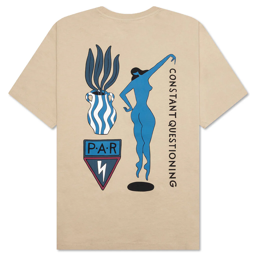 Questioning T-Shirt - Beige - Image 2
