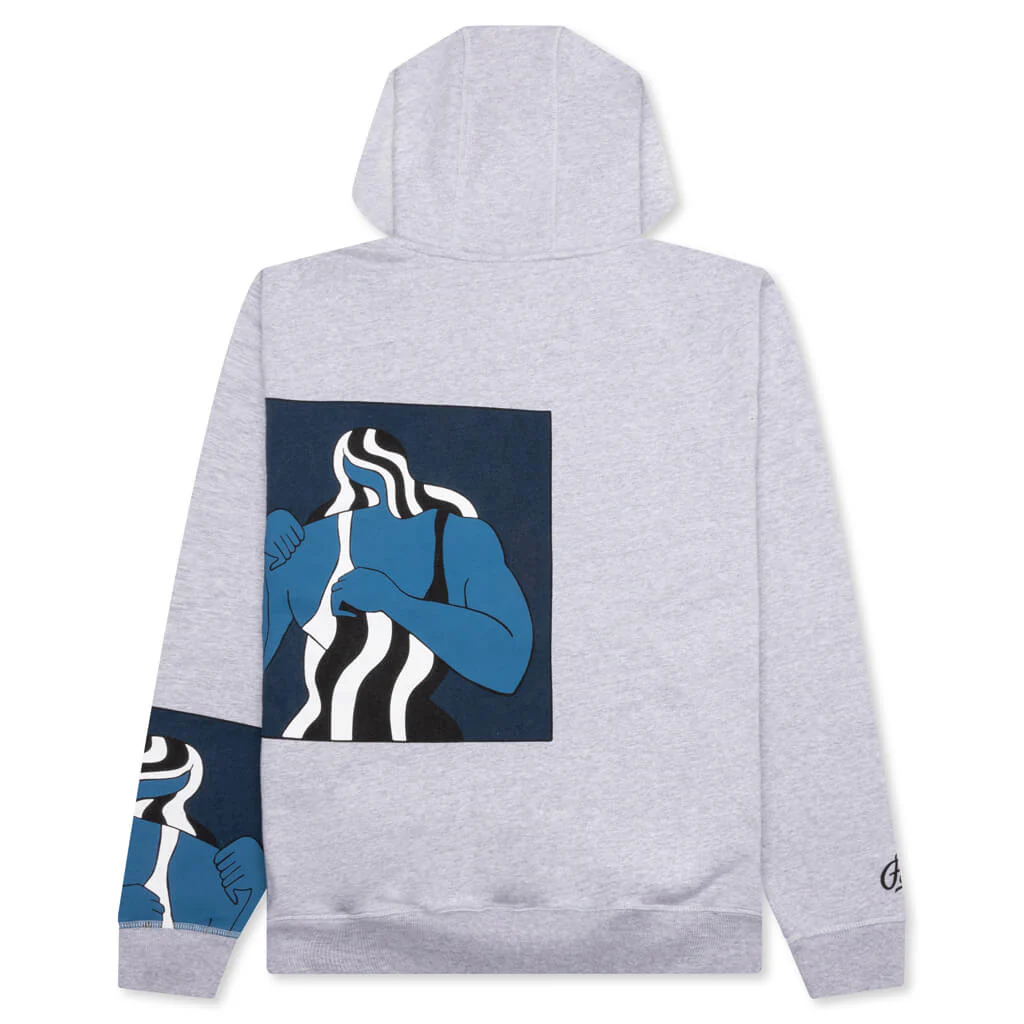 Self Defense Hooded Sweatshirt - Heather Grey - Image 2