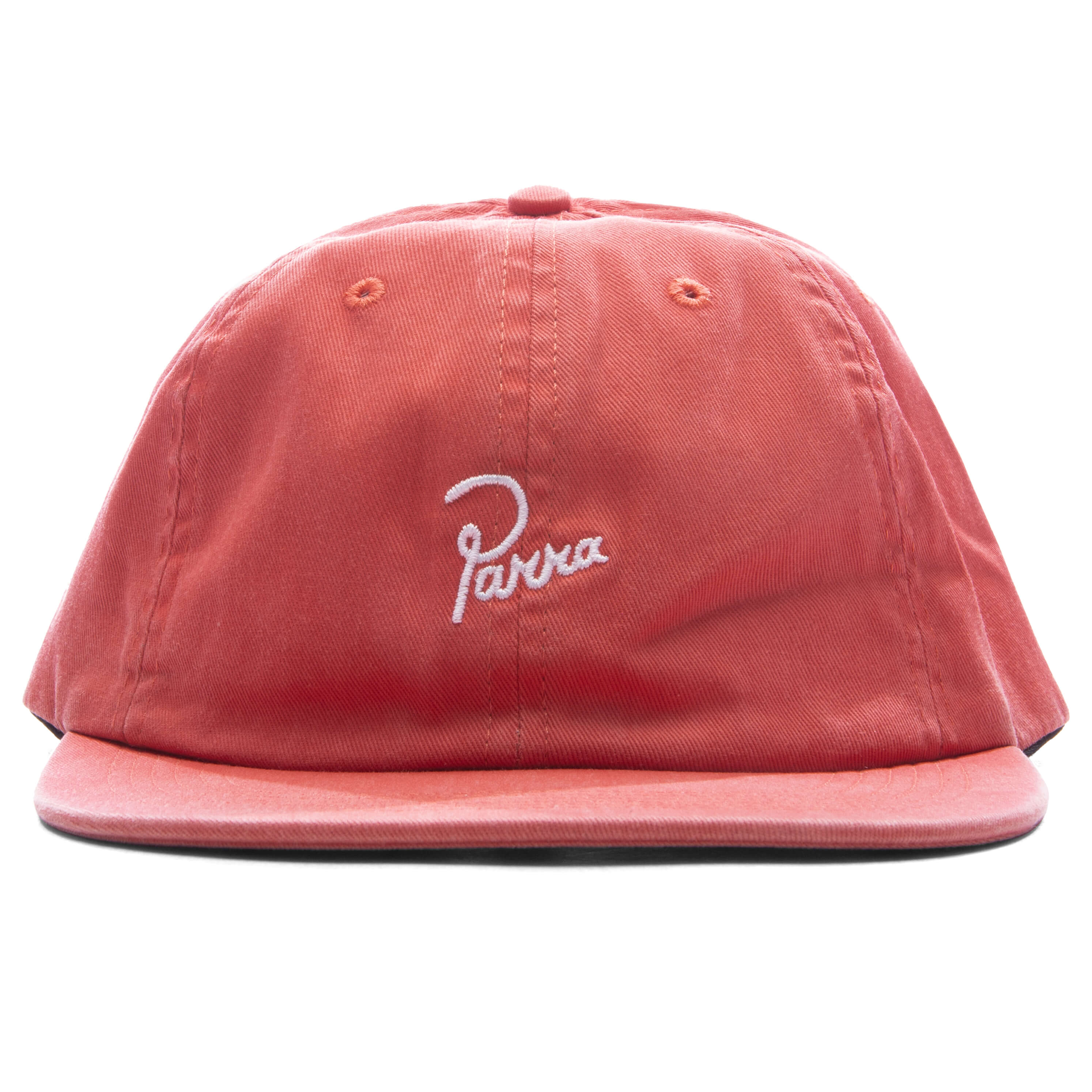 Signature 6 Panel Hat - Washed Out Red