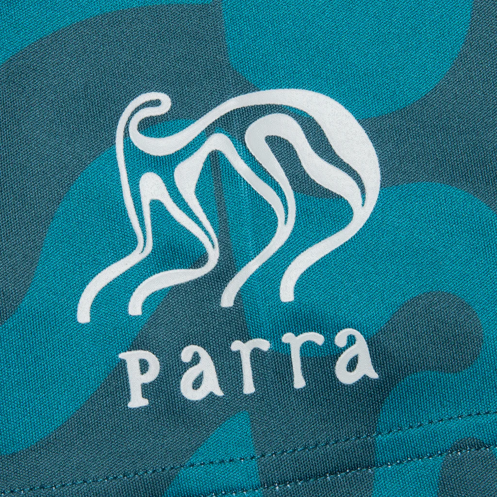 Sports Flage Polo Shirt - Deep Sea Green - Image 4