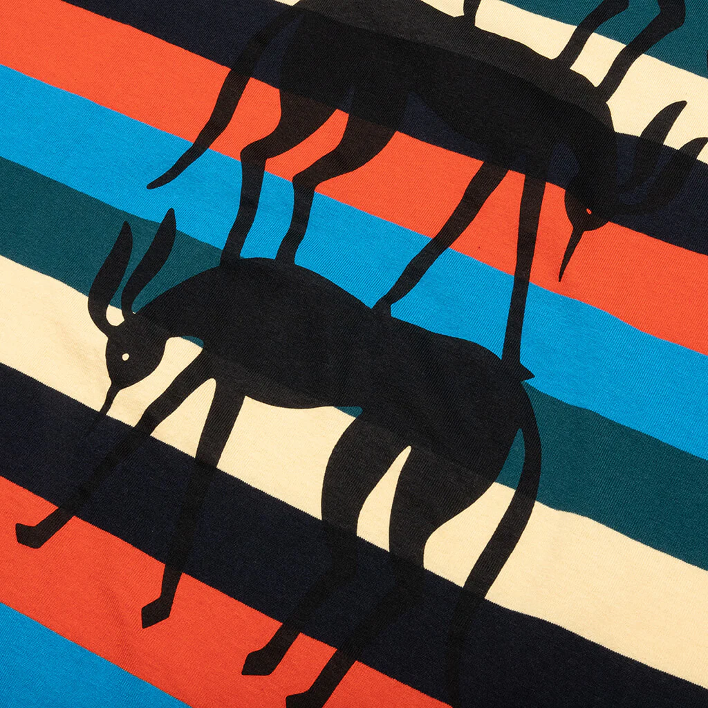 Stacked Pets on Stripes T-Shirt - Multi - Image 4