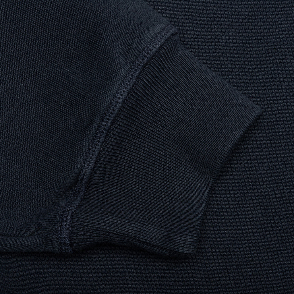 Water Wave Logo Crew Neck Sweatshirt - Navy Blue - Image 4