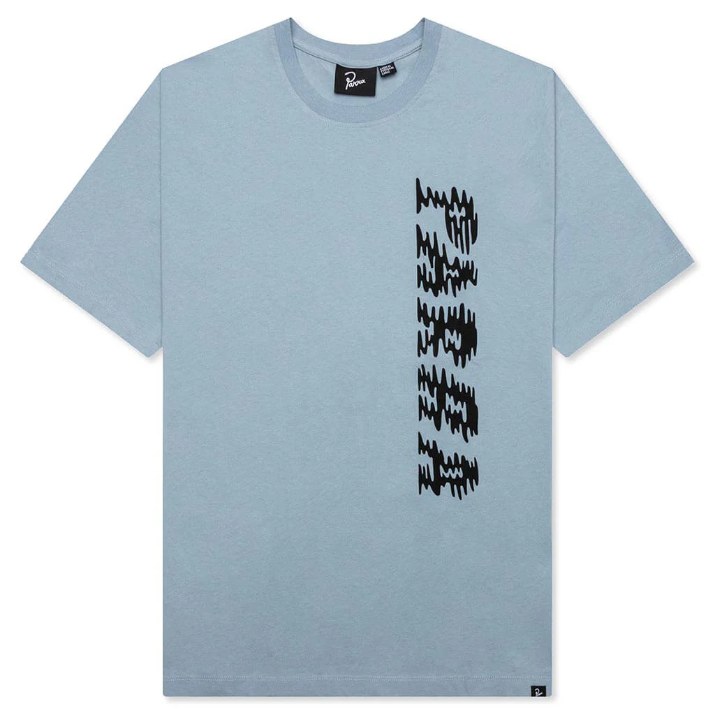 Wave Block Tremors T-Shirt - Dusty Blue
