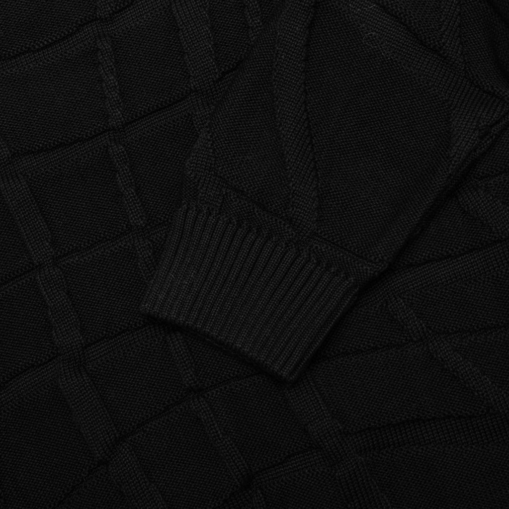 Your Boring Abstract Village Knitted Pullover - Black - Image 5