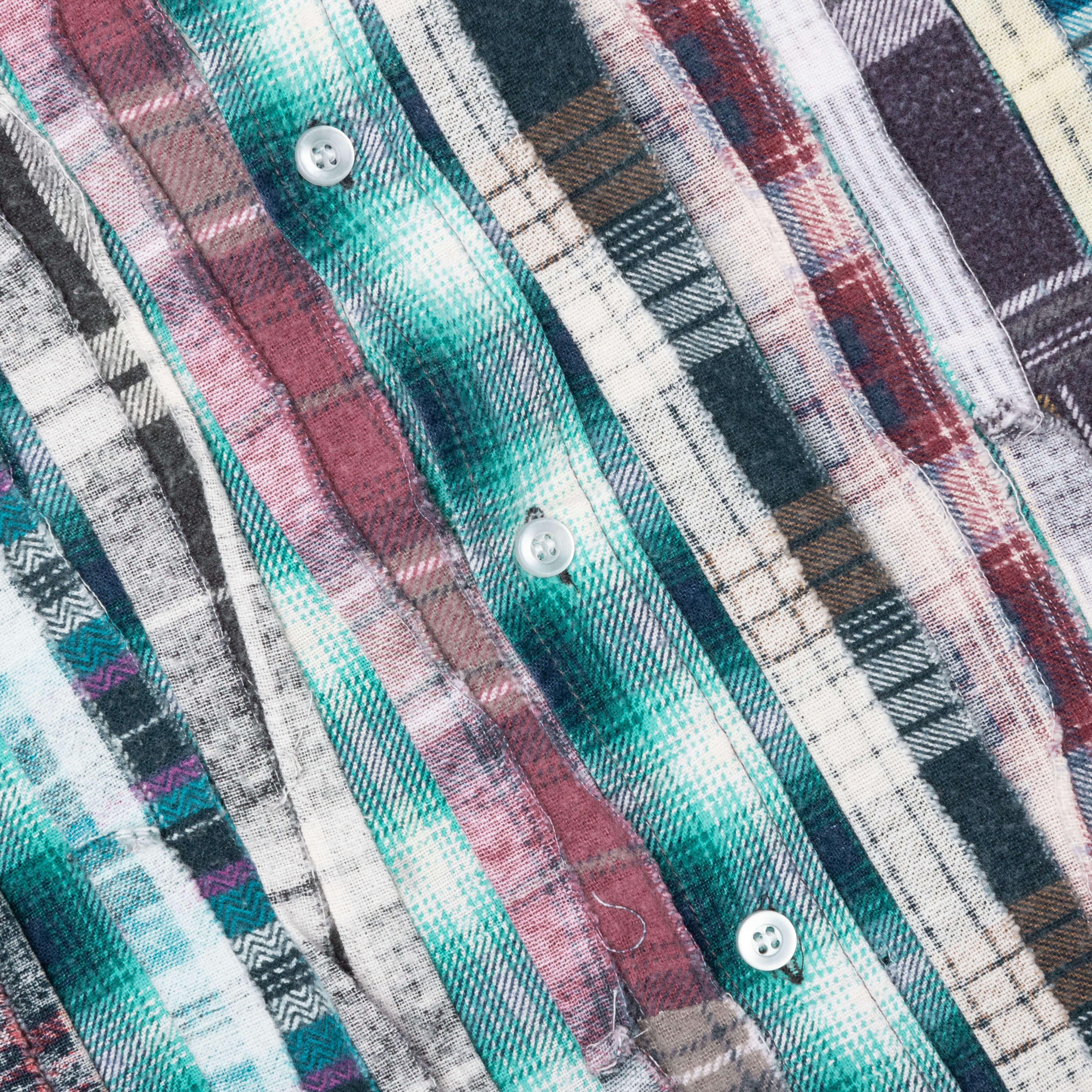 Flannel Shirt Ribbon Wide Shirt - Assorted - Image 3