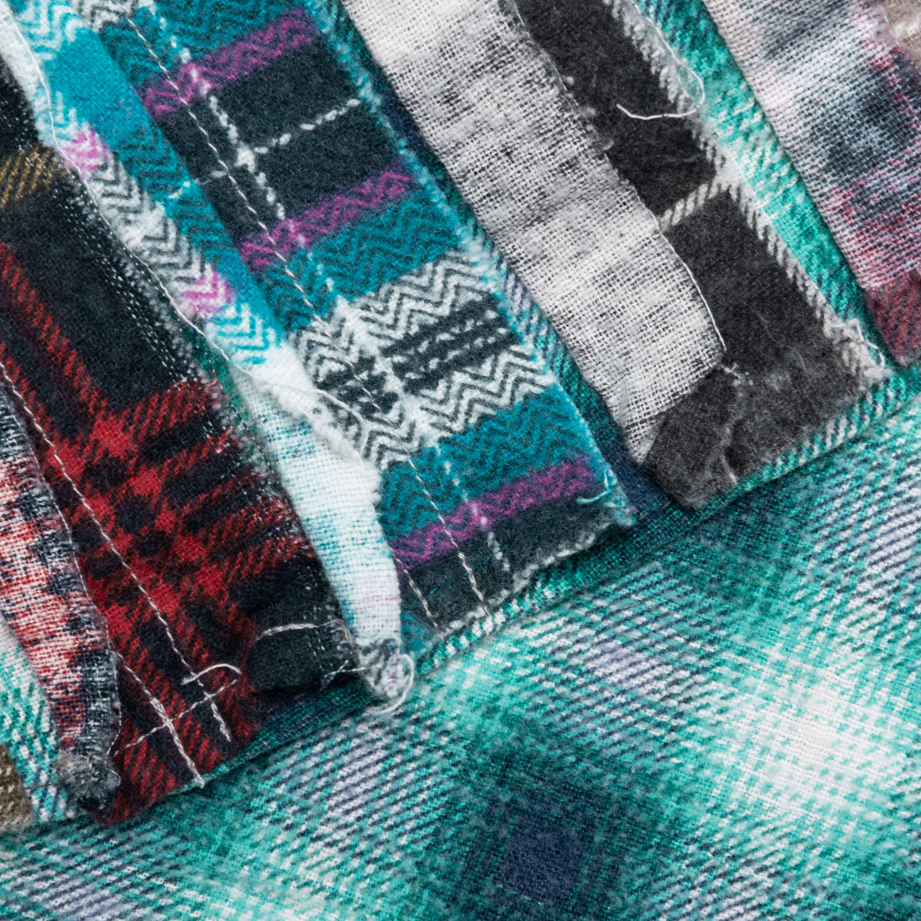 Flannel Shirt Ribbon Wide Shirt - Assorted - Image 4