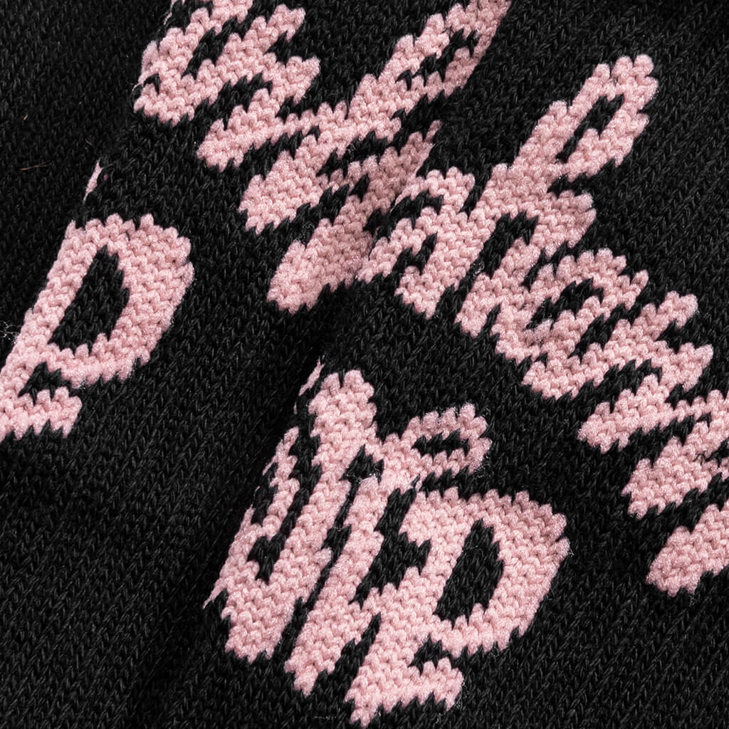 Chedda Socks - Black/Glassy Pink - Image 2