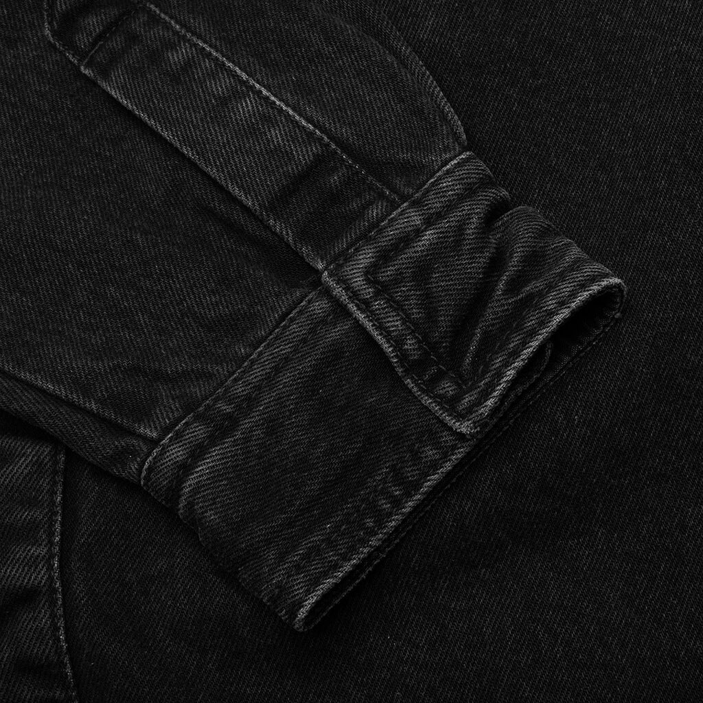 Monterey Shirt Jacket - Black Stone Washed - Image 5