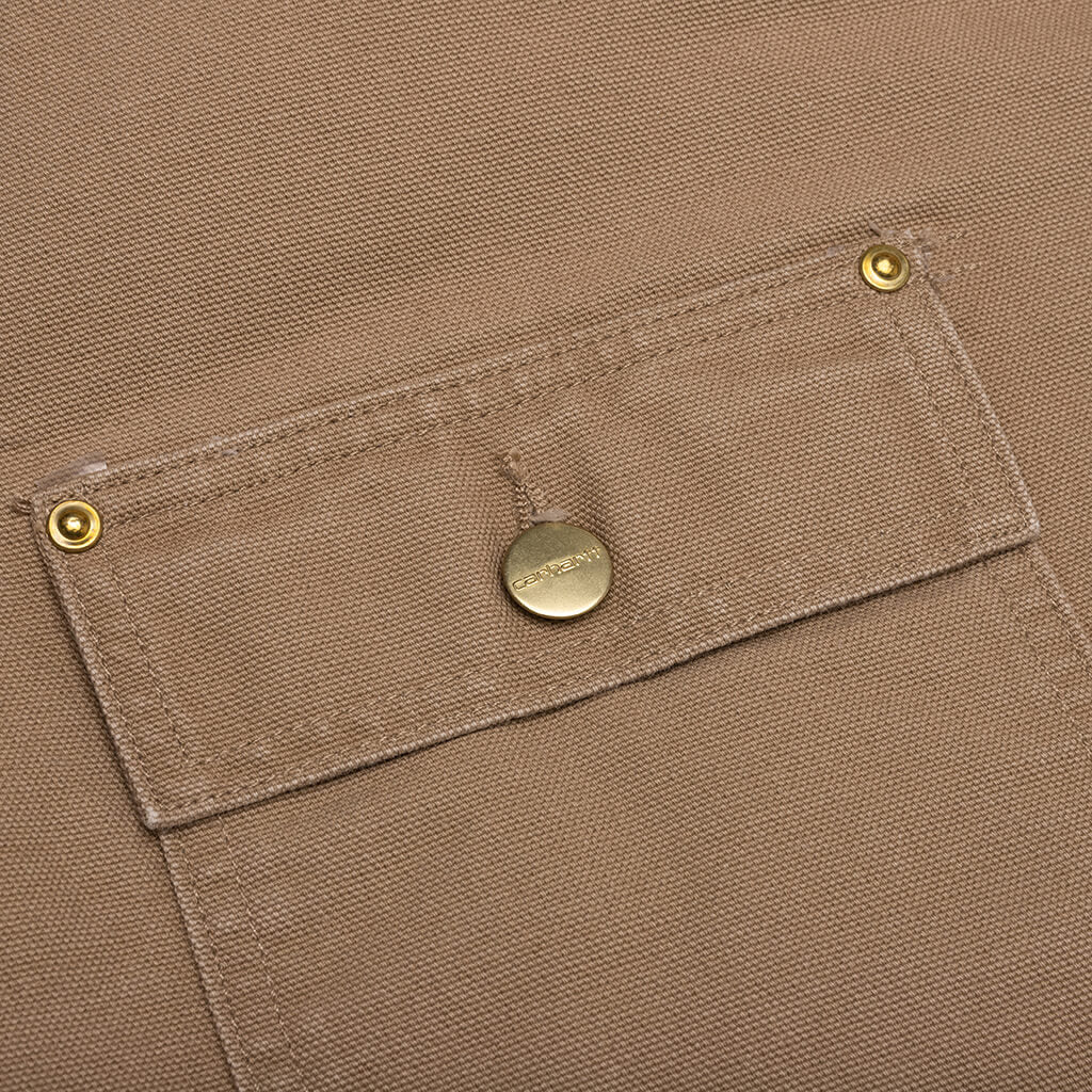 OG Chore Coat Aged Canvas - Peanut/Black - Image 4