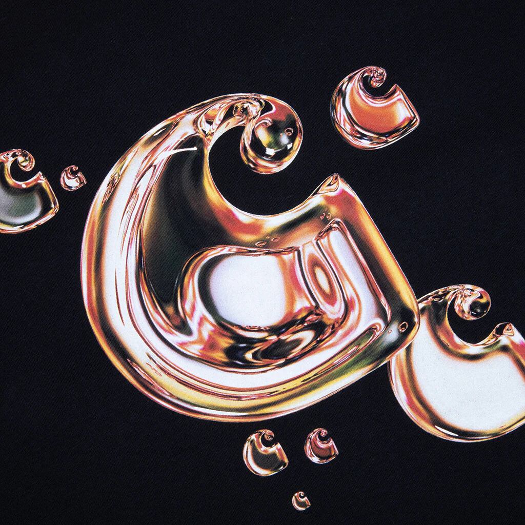 S/S Solar Chrome C-Logo T-Shirt - Black - Image 3
