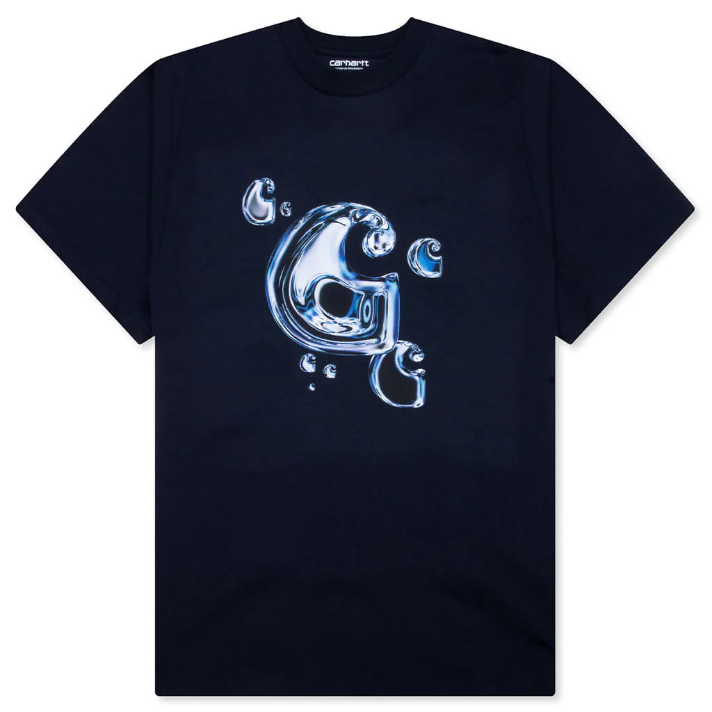 S/S Solar Chrome C-Logo T-Shirt - Dark Navy