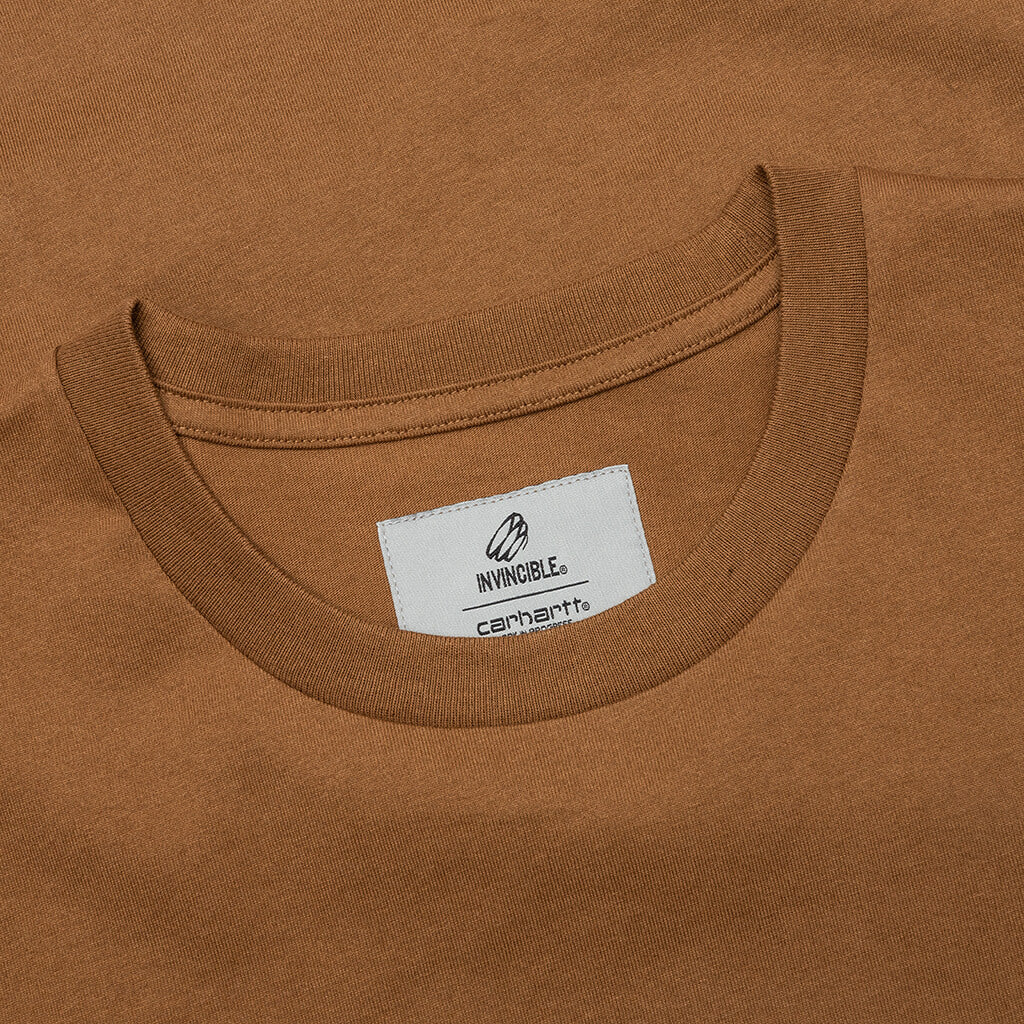 Carhartt WIP x Invincible S/S Madison Duck T-Shirt - Hamilton Brown/Black - Image 3