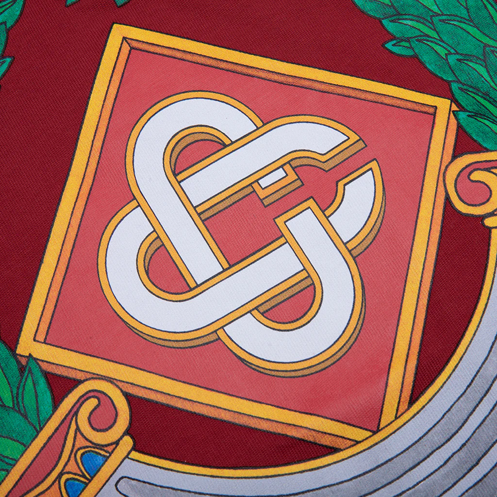 Casa Crest Printed T-Shirt - Red - Image 4