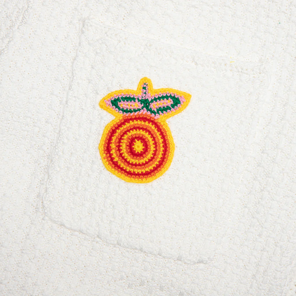 Crochet Shorts With Patches - White - Image 5