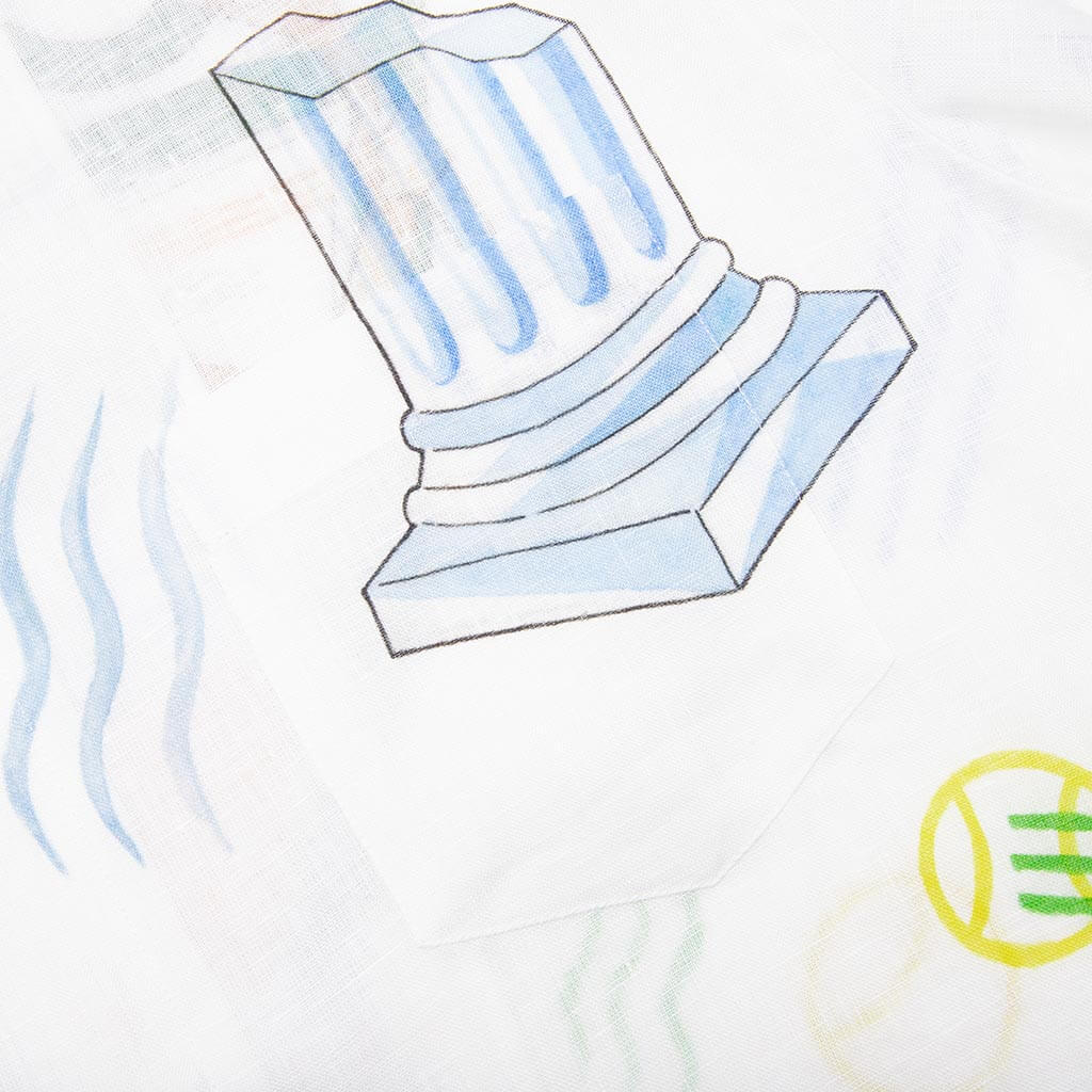 Cuban Collar S/S Shirt - Tennis Play Icon - Image 4