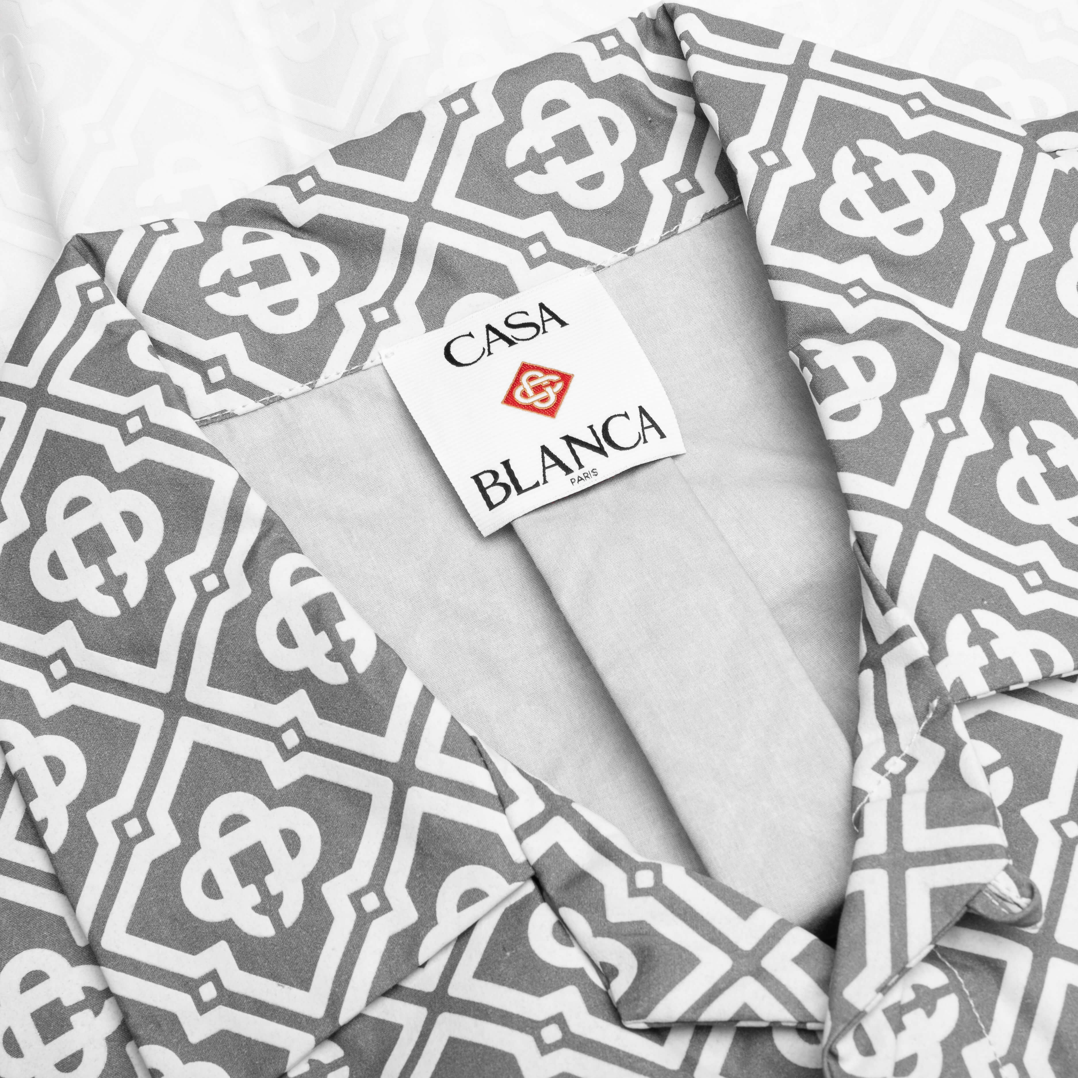 Gradient S/S Cuban Collar Shirt - Grey - Image 3