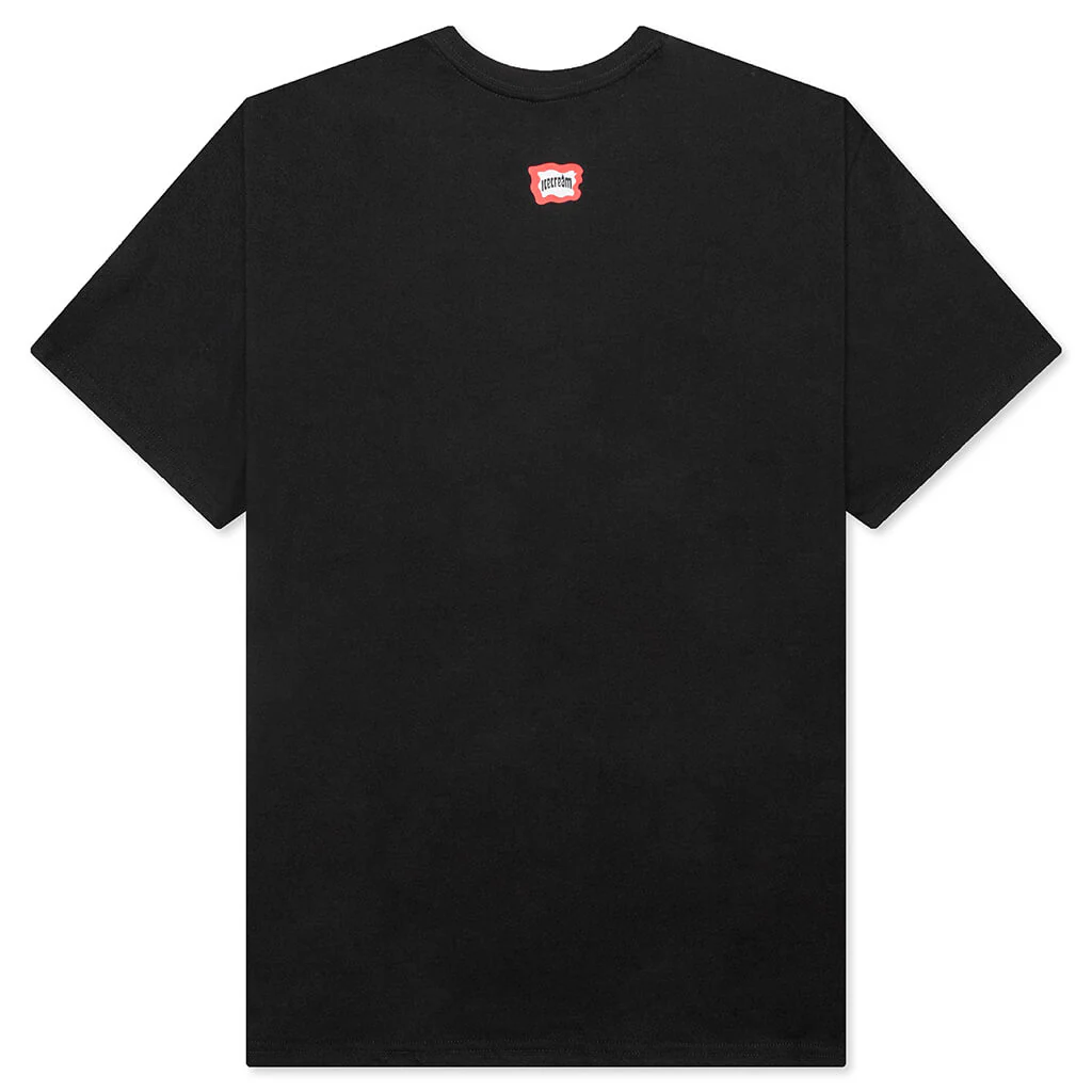 Cherry Face S/S Knit - Black - Image 2