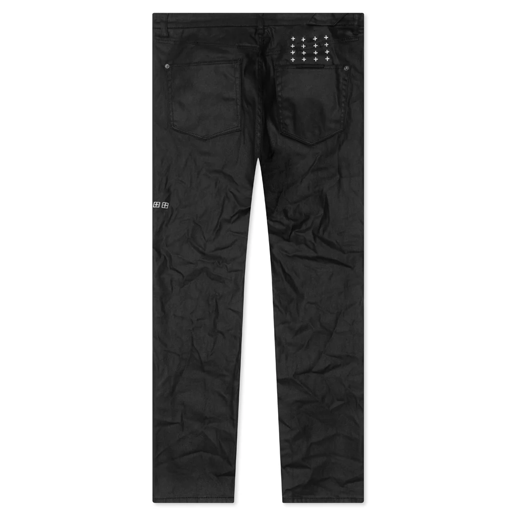 Chitch Waxed Silver Pants - Black - Image 2
