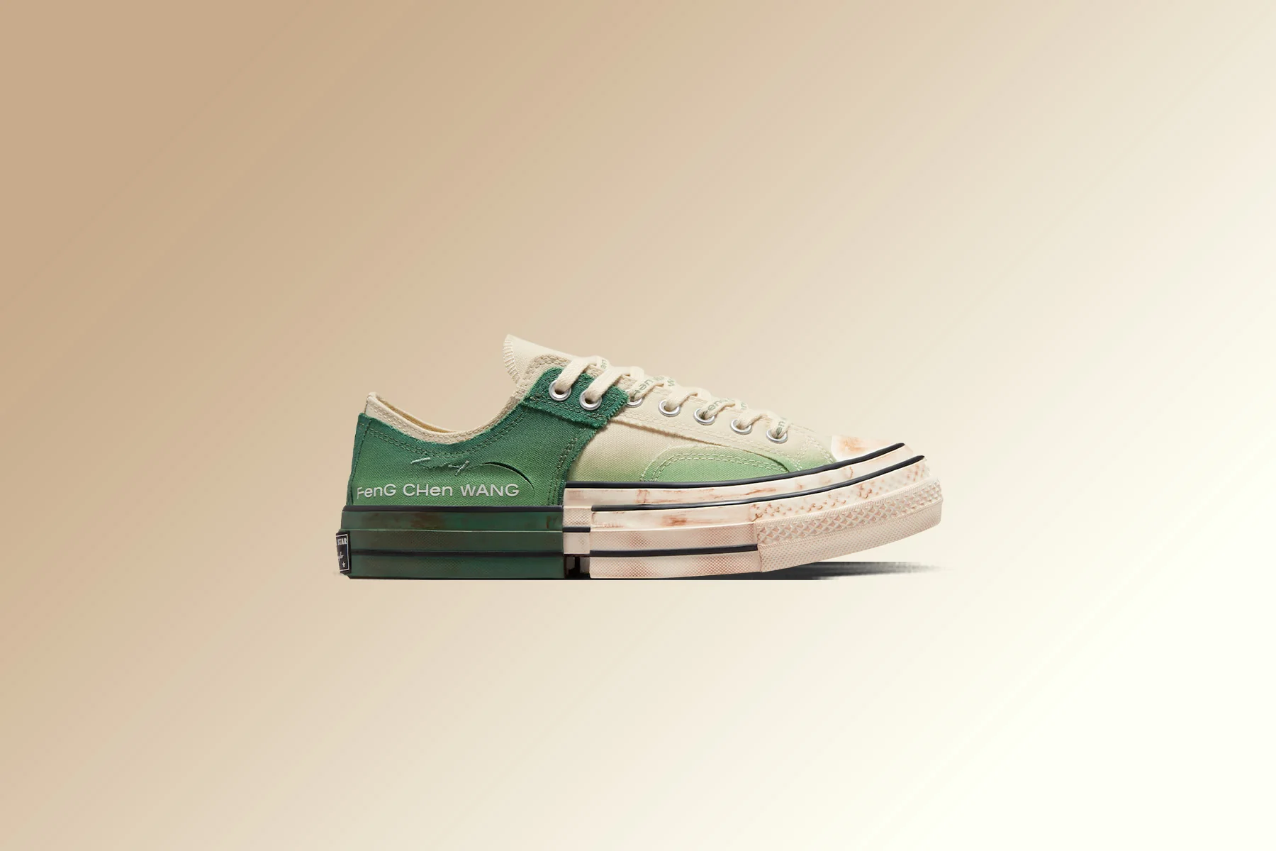 Converse x Feng Chen Wang Chuck 70 2-in-1 Ox - Natural Ivory/Myrtle - Image 2
