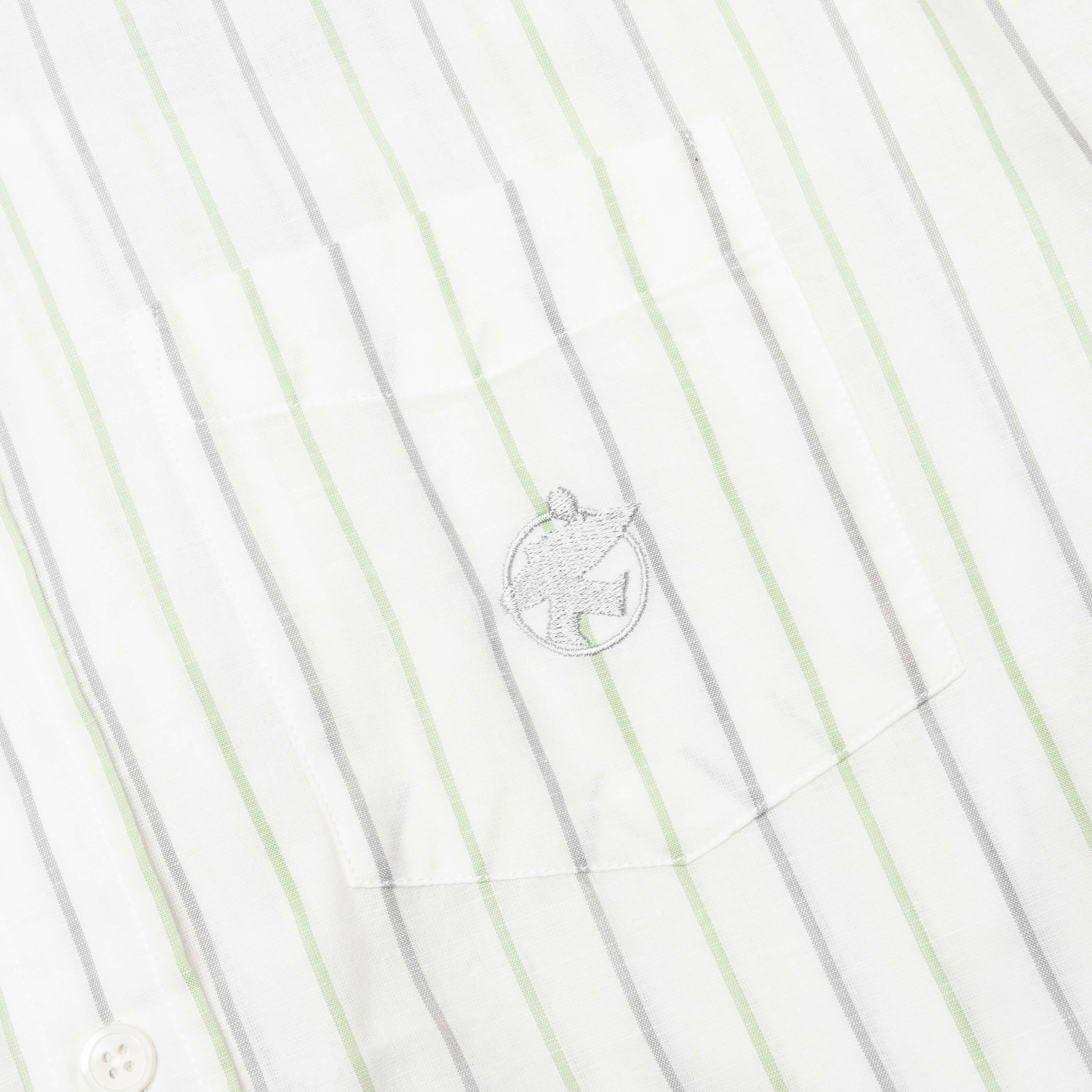 Classic L/S Shirt Stripe - White - Image 4
