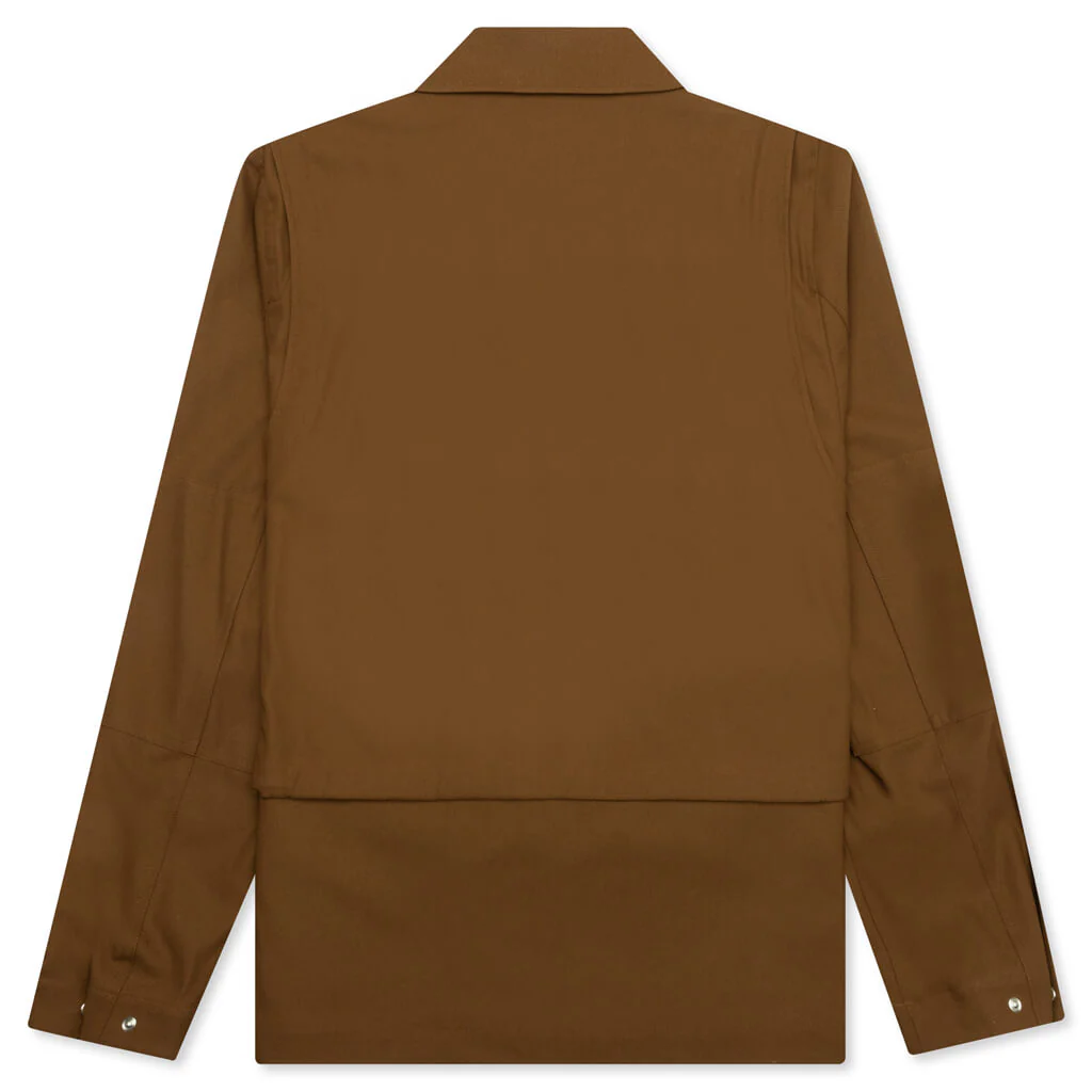 Cotton Twill Coach Jacket - Cigar - Image 2
