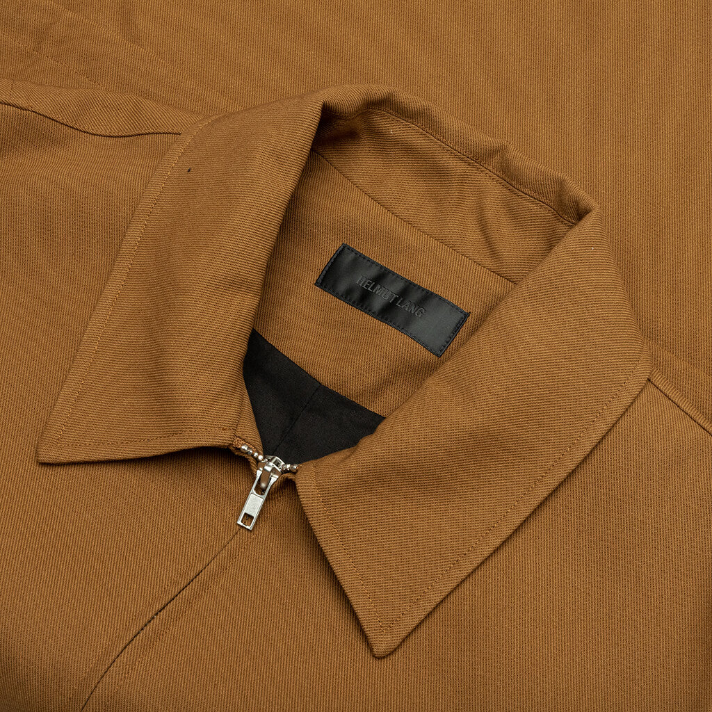 Cotton Twill Coach Jacket - Cigar - Image 3