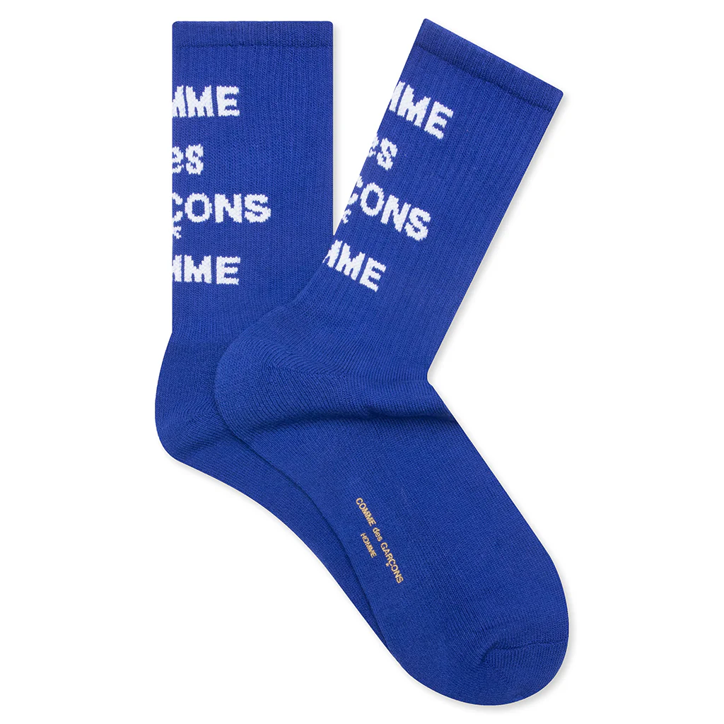 Logo Crew Socks - Blue