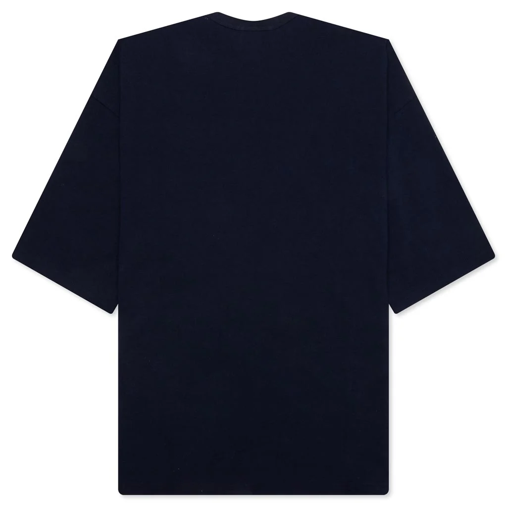 Adjustable Waist Pocket T-Shirt - Navy - Image 2