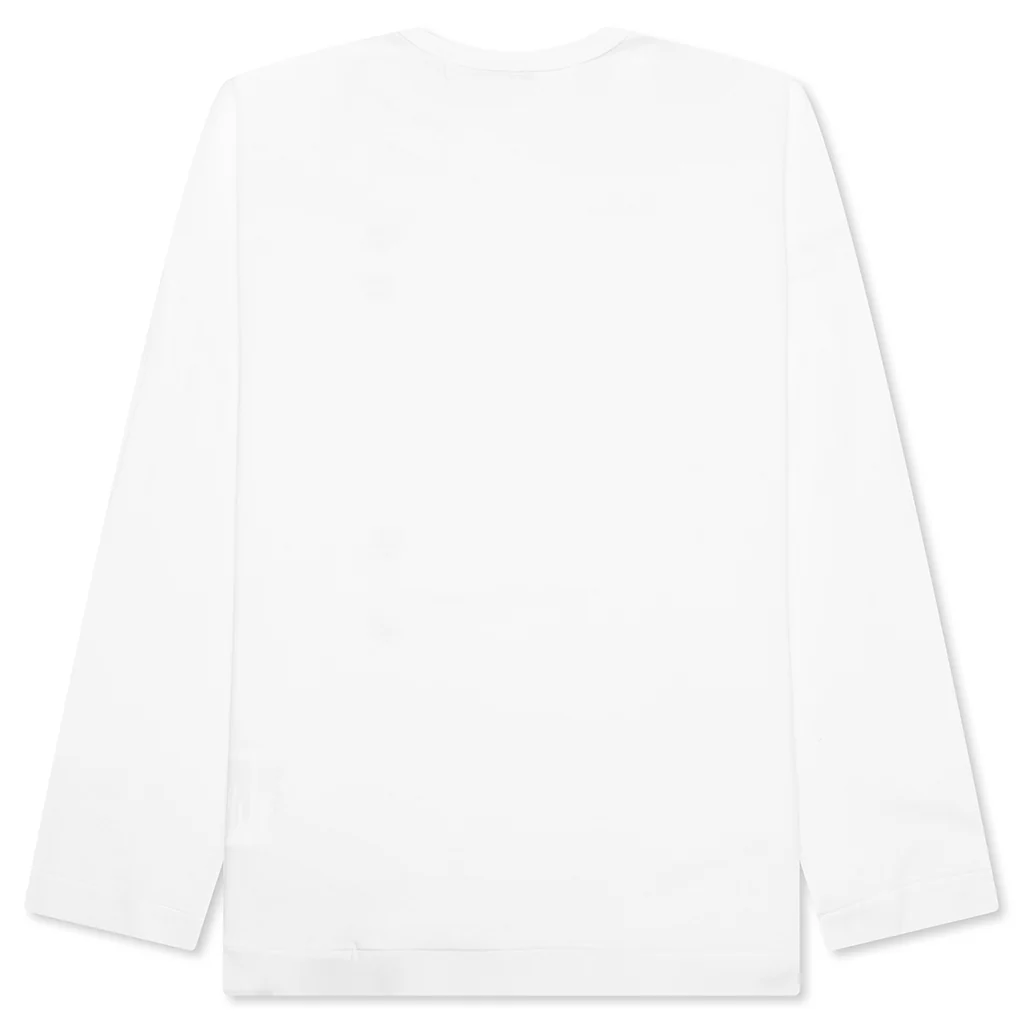 Logo Print Any Heart L/S T-Shirt - White - Image 2