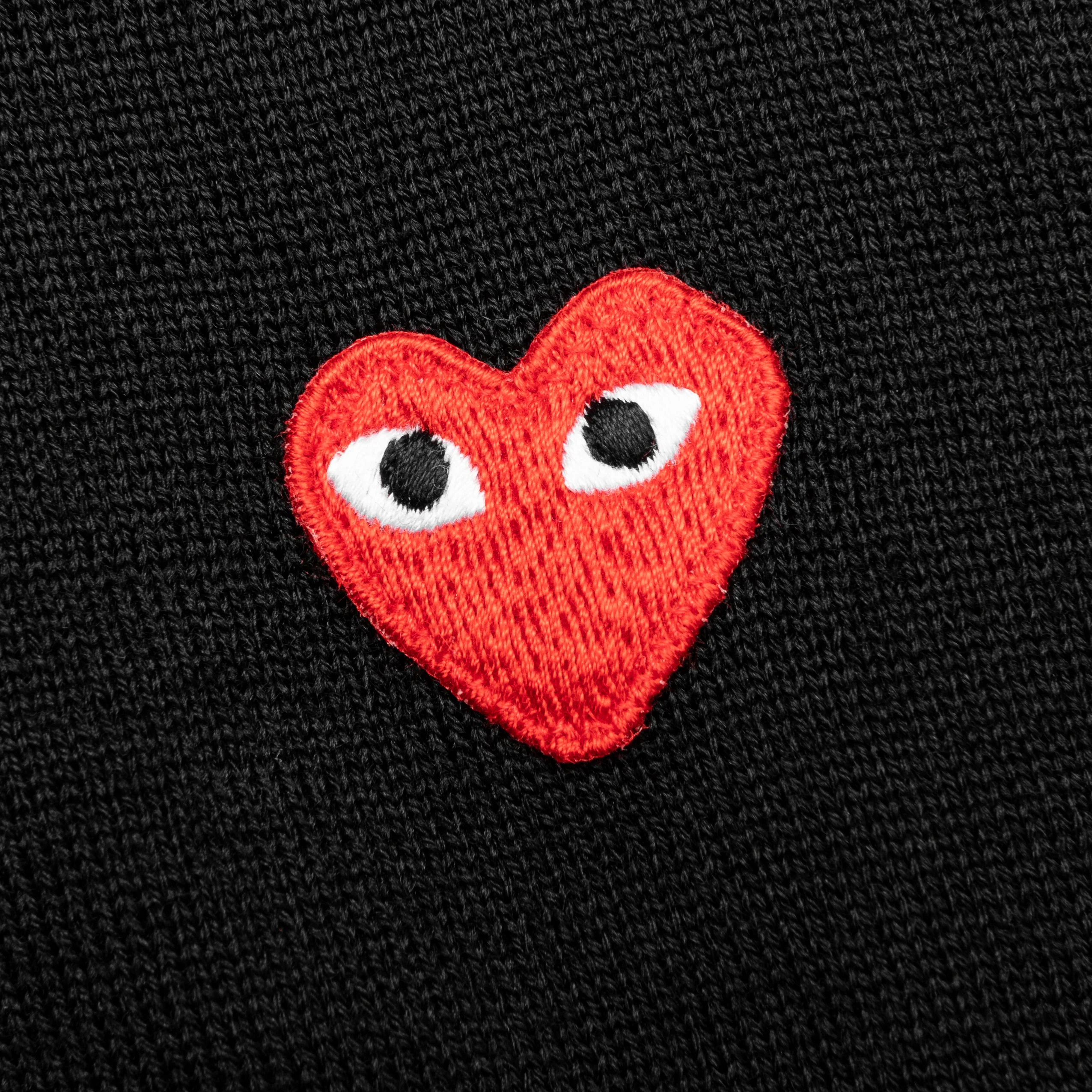 Red Emblem S/S Polo Neck - Black - Image 3