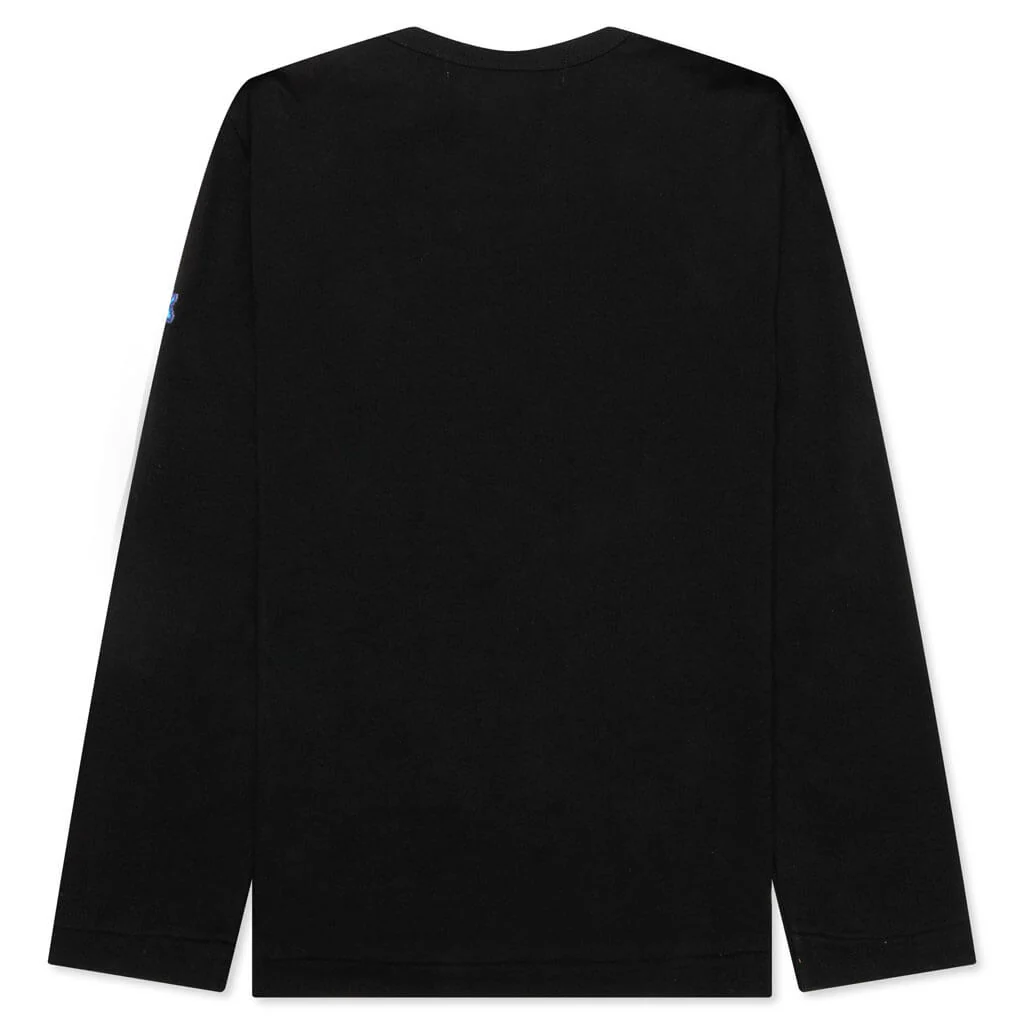 Comme des Garcons PLAY x the Artist Invader L/S Tee - Black - Image 2