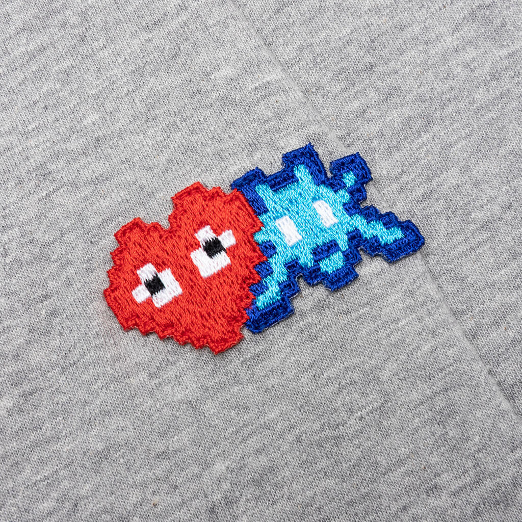 Comme des Garcons PLAY x the Artist Invader L/S Tee - Grey - Image 3