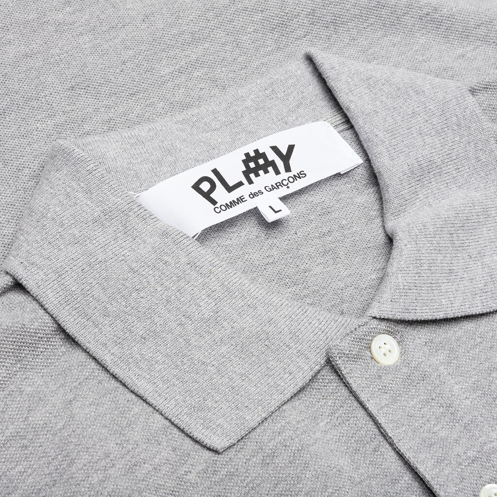 Comme des Garcons PLAY x the Artist Invader Polo - Grey - Image 3
