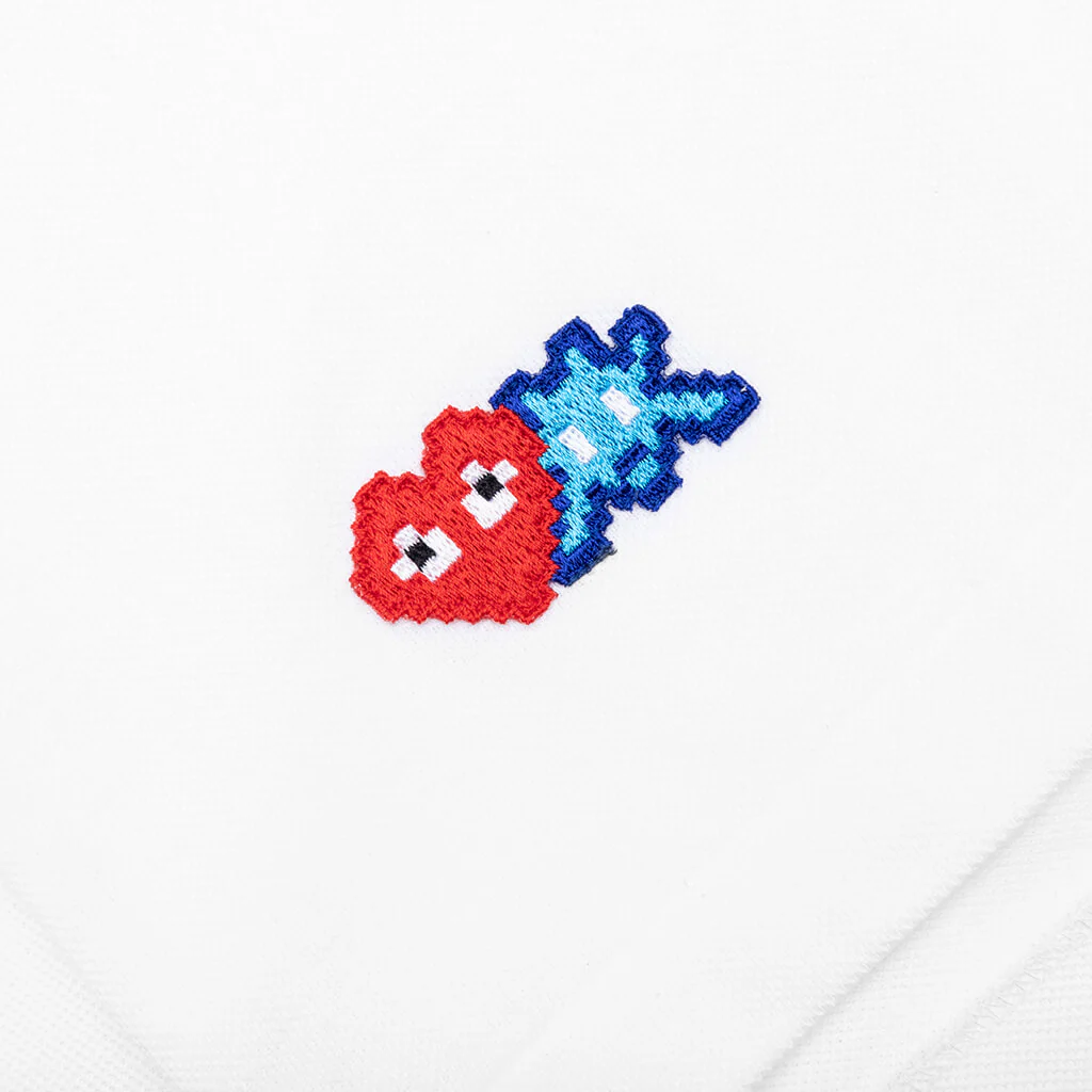 Comme des Garcons PLAY x the Artist Invader Polo - White - Image 4