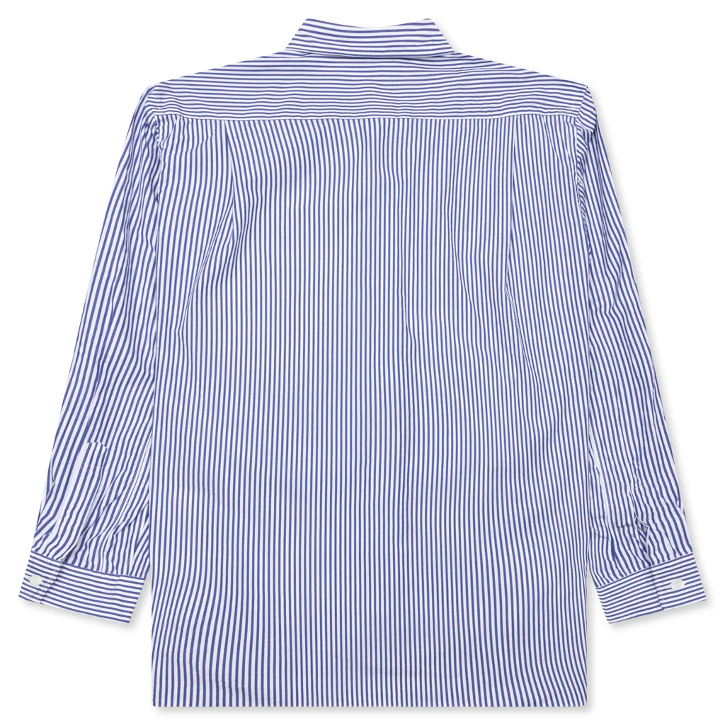 Comme des Garcons PLAY x the Artist Invader Striped Shirt - Blue/White - Image 2