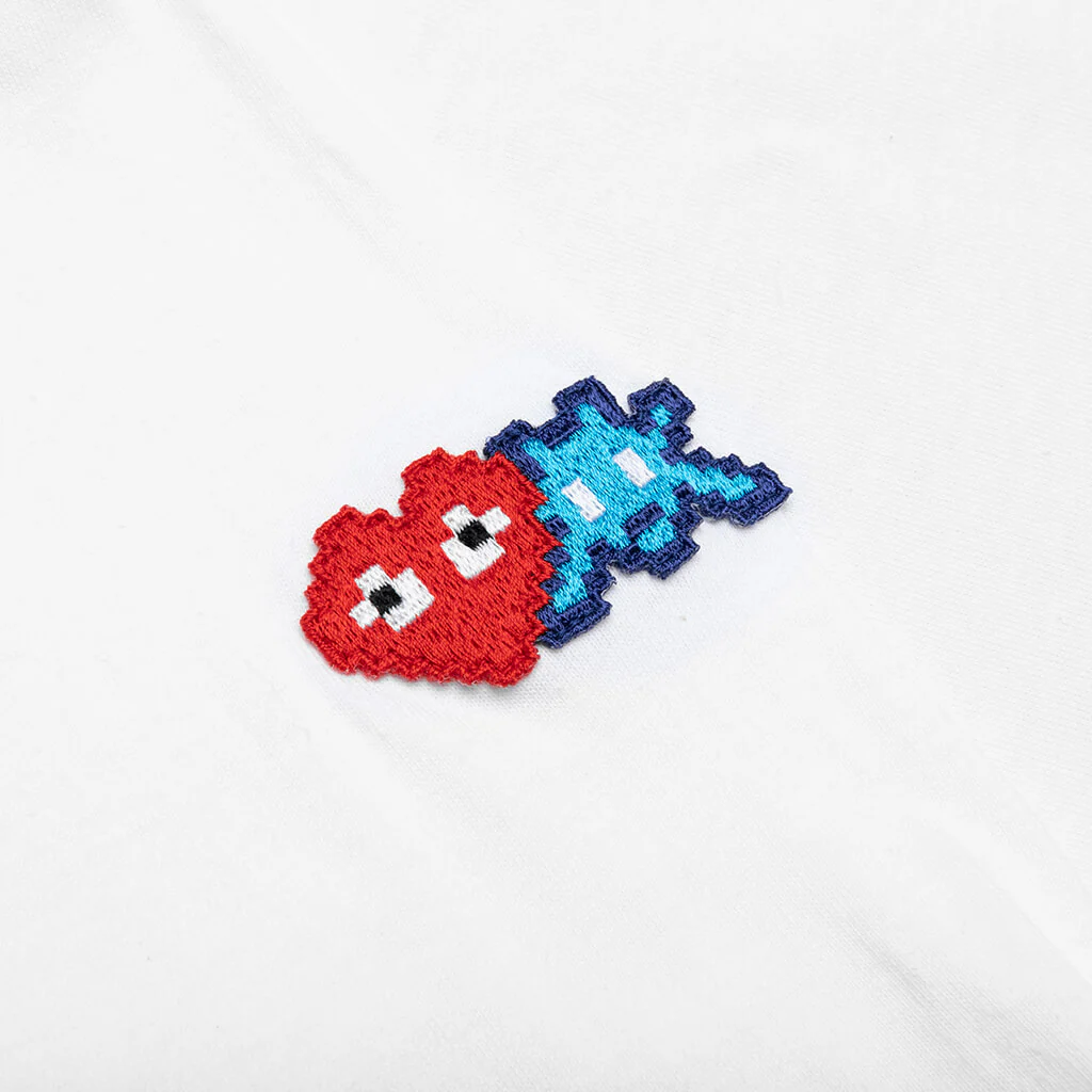 Comme des Garcons PLAY x the Artist Invader Women's L/S Tee - White - Image 3