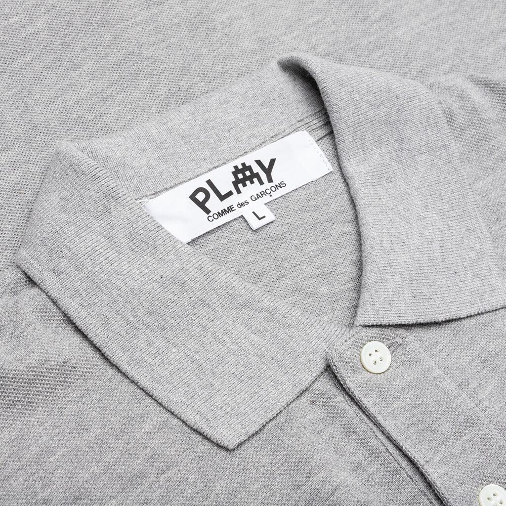 Comme des Garcons PLAY x the Artist Invader Women's Polo - Grey - Image 3